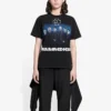 Camiseta de manga curta preta da banda alemã Rammstein 670943TLV511000