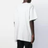 Camiseta masculina Balenciaga com logótipo estampado, gola redonda e manga curta, branca 583214TFV652569