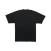 Camiseta masculina Balenciaga SS21 com padrão de letras e furos, gola redonda e manga curta, preta 651795TKVB81070