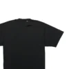 Camiseta masculina Balenciaga SS21 com padrão de letras e furos, gola redonda e manga curta, preta 651795TKVB81070