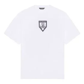 Camiseta masculina de manga curta com estampado SS21 e gola redonda, branca 651795TKV779040 Camiseta masculina de manga curta com estampado SS21 e gola redonda, branca 651795TKV779040