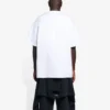 Camiseta masculina de manga curta com estampado SS21 e gola redonda, branca 651795TKV779040