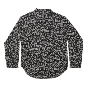 Camiseta Minimal com Listras do Logótipo, Corte Médio «Preto» 681812TML211269