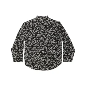 Camiseta Minimal com Listras do Logótipo, Corte Médio «Preto» 681812TML211269