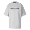 Camiseta Mirror Balenciaga, corte médio, “White” 764235TNVR2-9784