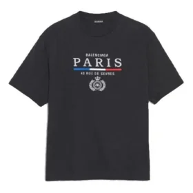 Camiseta SS20 com bandeira de Paris e logótipo «Regular Paris» 594579TGV481000 Camiseta SS20 com bandeira de Paris e logótipo «Regular Paris» 594579TGV481000