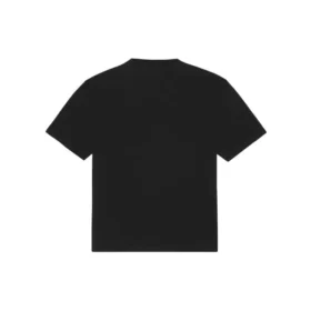 Camiseta unissexo de manga curta com gola redonda e padrão de logótipo SS21, preta 641655TKV711069
