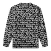 Camisola Balenciaga Paris Intarsia com padrão integral «Preto Branco» 599826T31701070