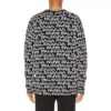 Camisola Balenciaga Paris Intarsia com padrão integral «Preto Branco» 599826T31701070