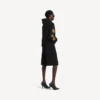 Camisola com capuz Balenciaga Sacra Cœur de corte médio para mulher, em preto