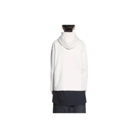 Camisola com capuz Balenciaga x RuPaul Crossover FW21 com estampado alfabético, para homem, Branco Cremoso 670946TLV569057