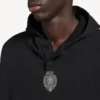Camisola com capuz de futebol 3b para homem em preto/antracite
