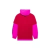 Camisola com capuz e costuras unissexo de manga comprida SS21, rosa e vermelho, 657037TKV826295