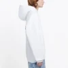 Camisola com capuz e mangas compridas Balenciaga para homem, com letras na parte de trás, branca, 556113TAV379000
