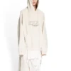 Camisola com capuz e remendos XXXL Oversized «Ecru» 720406TNVD99784