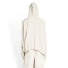 Camisola com capuz e remendos XXXL Oversized «Ecru» 720406TNVD99784