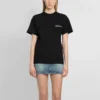 Camisola com estampado, gola redonda e manga curta, preta 612965TKV861070