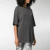 Camisola com gola redonda, logótipo pequeno, manga curta, cinzenta 556104TYK281055