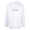 Camisola com logótipo Balenciaga para homem, oversize, branca 570811TIV559040