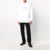 Camisola com logótipo Balenciaga para homem, oversize, branca 570811TIV559040