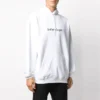 Camisola com logótipo Balenciaga para homem, oversize, branca 570811TIV559040