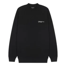 Camisola com logótipo bordado, corte médio «Preto» 652981TKV871070