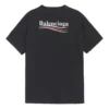 Camisola com logótipo, corte largo, manga curta, unissexo, preta 556150TAV441000