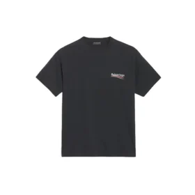 Camisola com logótipo, corte largo, manga curta, unissexo, preta 556150TAV441000