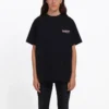 Camisola com logótipo, corte largo, manga curta, unissexo, preta 556150TAV441000