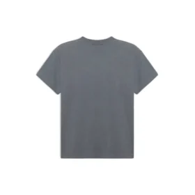 Camisola com logótipo da banda impresso, estilo retro, manga curta, cinzenta 612965TIV471404