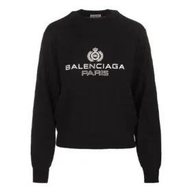 Camisola com logótipo e gola redonda Preto 595106T15511073