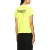 Camisola com logótipo, gola redonda, amarela 612964TJVF77110