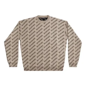 Camisola com logótipo mini por toda a peça “Beige” 736247T32339977