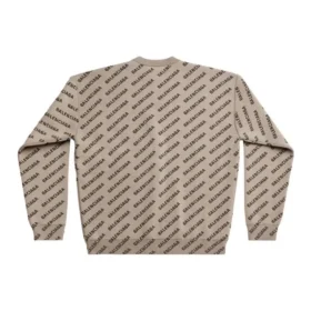 Camisola com logótipo mini por toda a peça “Beige” 736247T32339977