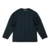 Camisola com logótipo por toda a peça «Azul-esverdeado escuro» 736247T32334301