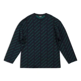 Camisola com logótipo por toda a peça «Azul-esverdeado escuro» 736247T32334301