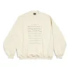 Camisola com logótipo SS24 e partitura «Beige» 699212TMVO69069