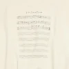 Camisola com logótipo SS24 e partitura «Beige» 699212TMVO69069