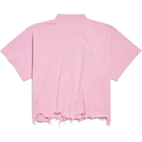 Camisola curta BB Classic da Balenciaga, oversized «Pink» 783399TQVS85708