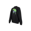 Camisola de algodão com gola redonda e corte largo Balenciaga x Marvel com estampado do Hulk «Preto» 671125TLV581000