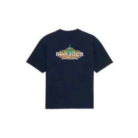 Camisola de aloar com gola redonda em algodão da Bonjour Balenciaga «Navy» 594579THV608065