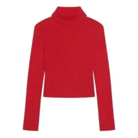 Camisola de gola alta com estampa canelada «Red» 662722T32106167