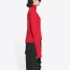 Camisola de gola alta com estampa canelada «Red» 662722T32106167