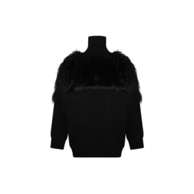 Camisola de gola alta com fecho e bandeira LGBTQ «Preto» 543766T17621069
