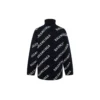 Camisola de gola alta com logótipo por toda a peça «Black White» 621018T15674177