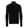 Camisola de gola alta justa «Preto» 682003T51751000