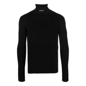 Camisola de gola alta justa «Preto» 682003T51751000