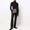 Camisola de gola alta justa «Preto» 682003T51751000