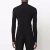 Camisola de gola alta justa «Preto» 682003T51751000