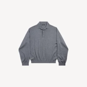 Camisola de gola alta para homem em cinzento mesclado